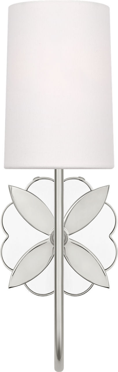 Applique murale 1 lumière | Polished Nickel | Spencer
