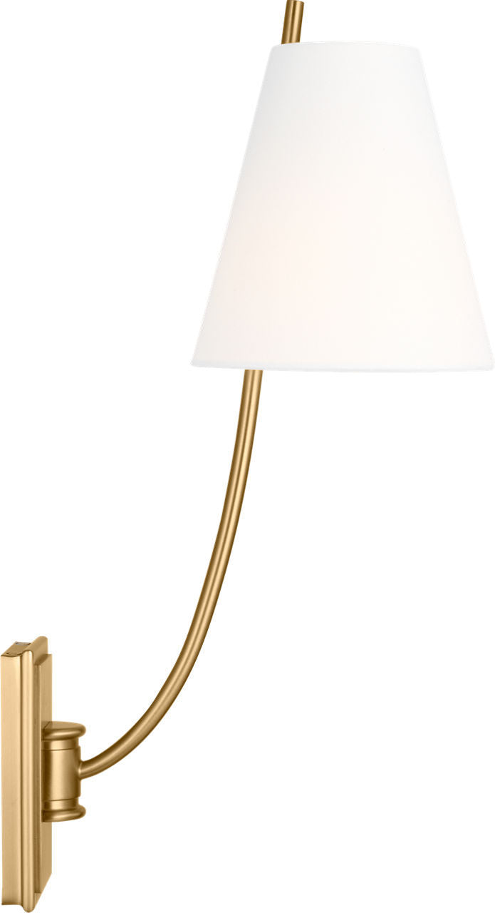 Applique murale 1 lumière | Burnished Brass | Marina