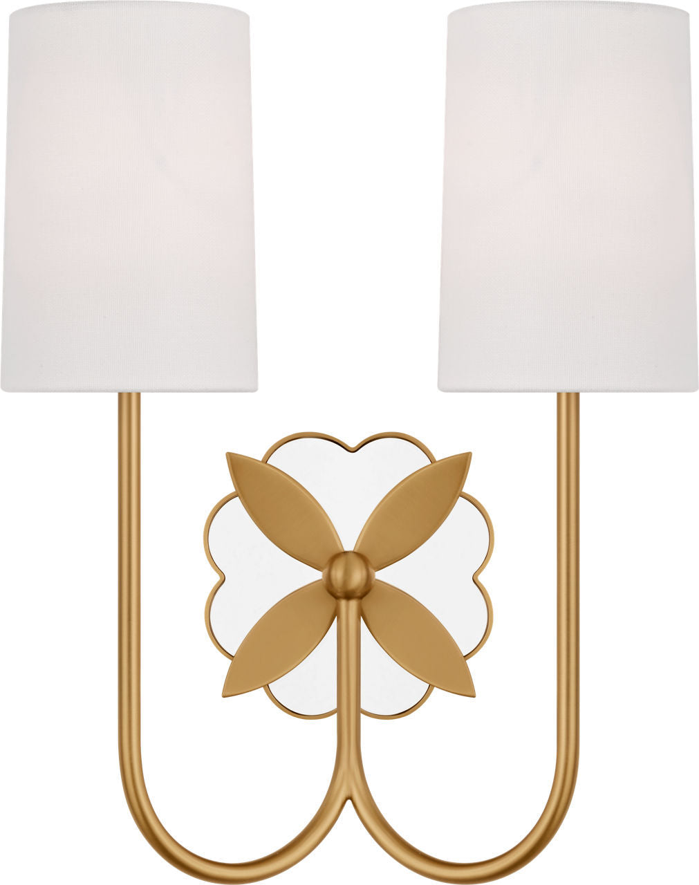 Applique murale 2 lumières | Burnished Brass | Spencer