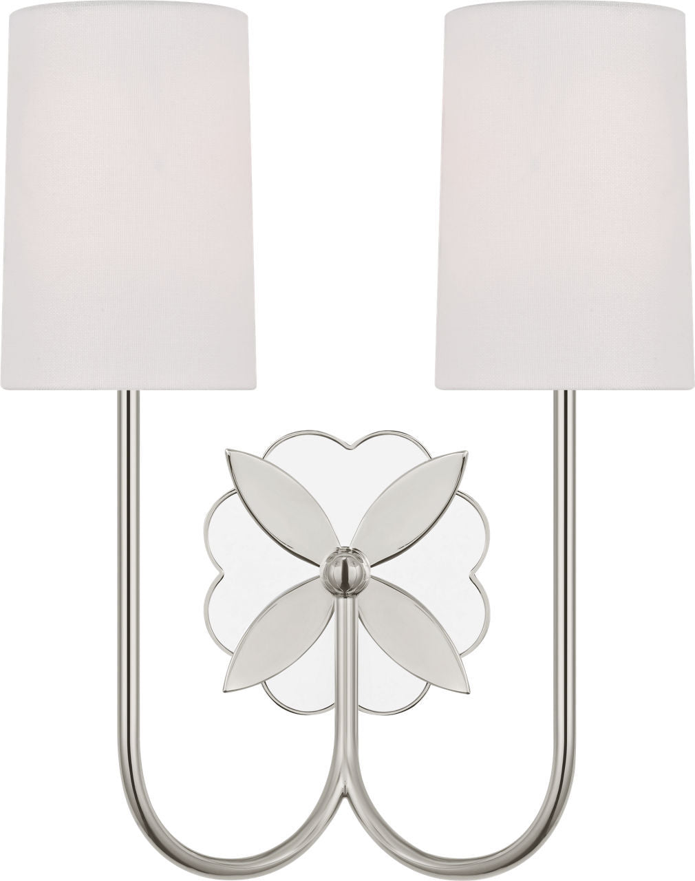 Applique murale 2 lumières | Polished Nickel | Spencer