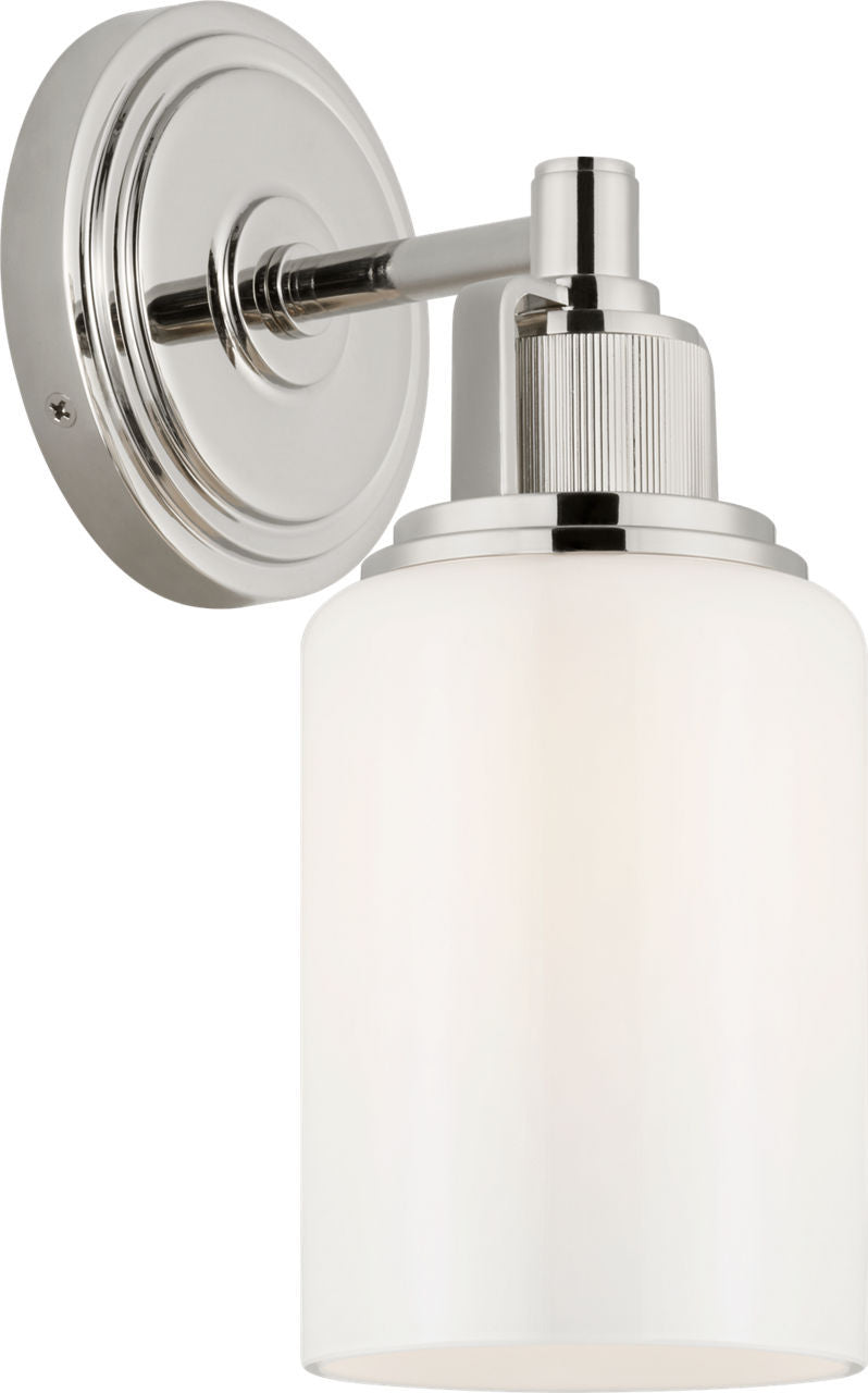 Applique de salle de bain 1 lumière | Polished Nickel | Ashford
