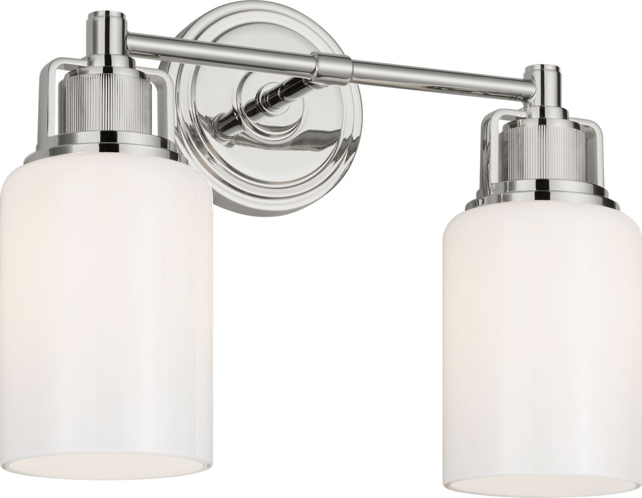 Applique de salle de bain 2 lumières | Polished Nickel | Ashford