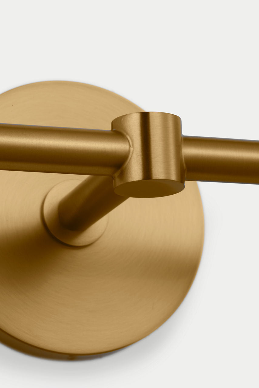Applique de salle de bain 2 lumières | Burnished Brass | Barstow