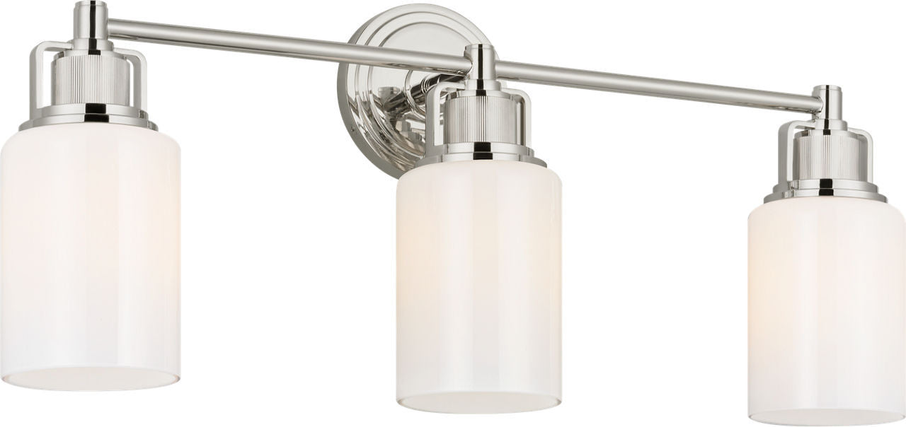 Applique de salle de bain 3 lumières | Polished Nickel | Ashford