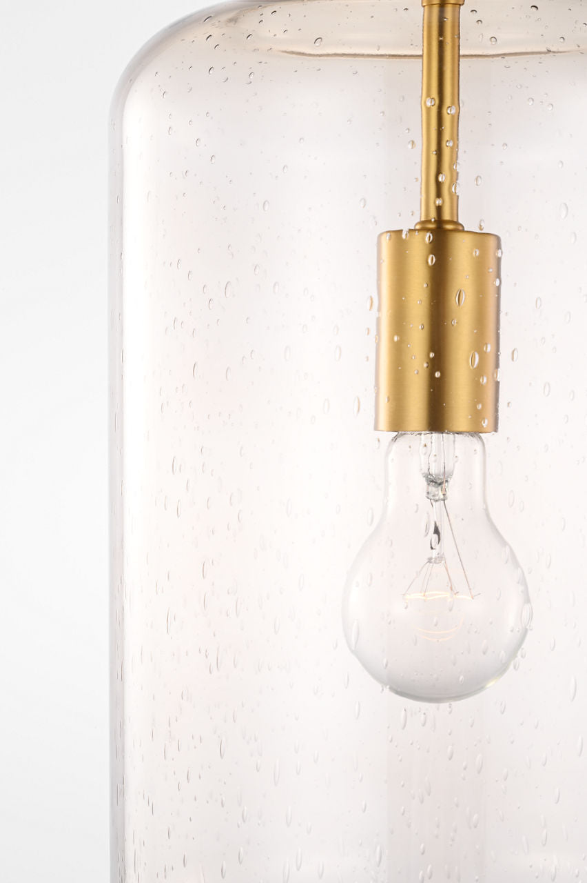 Suspension 1 lumière | Burnished Brass | Nodier