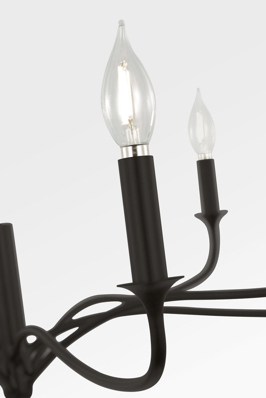 Lustre 8 lumières | Aged Iron | Chatsworth
