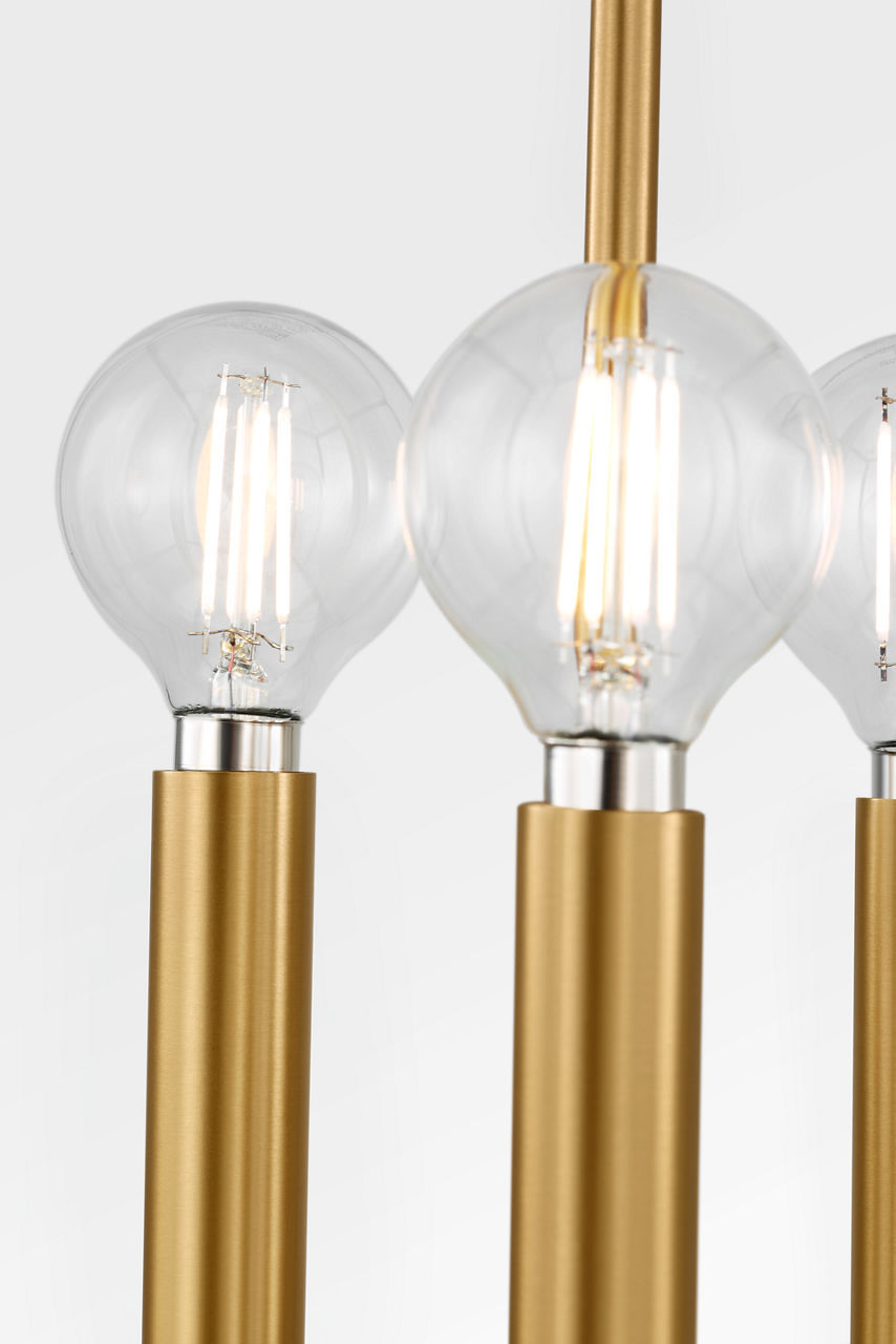 Lanterne 3 lumières | Burnished Brass | Carlyle