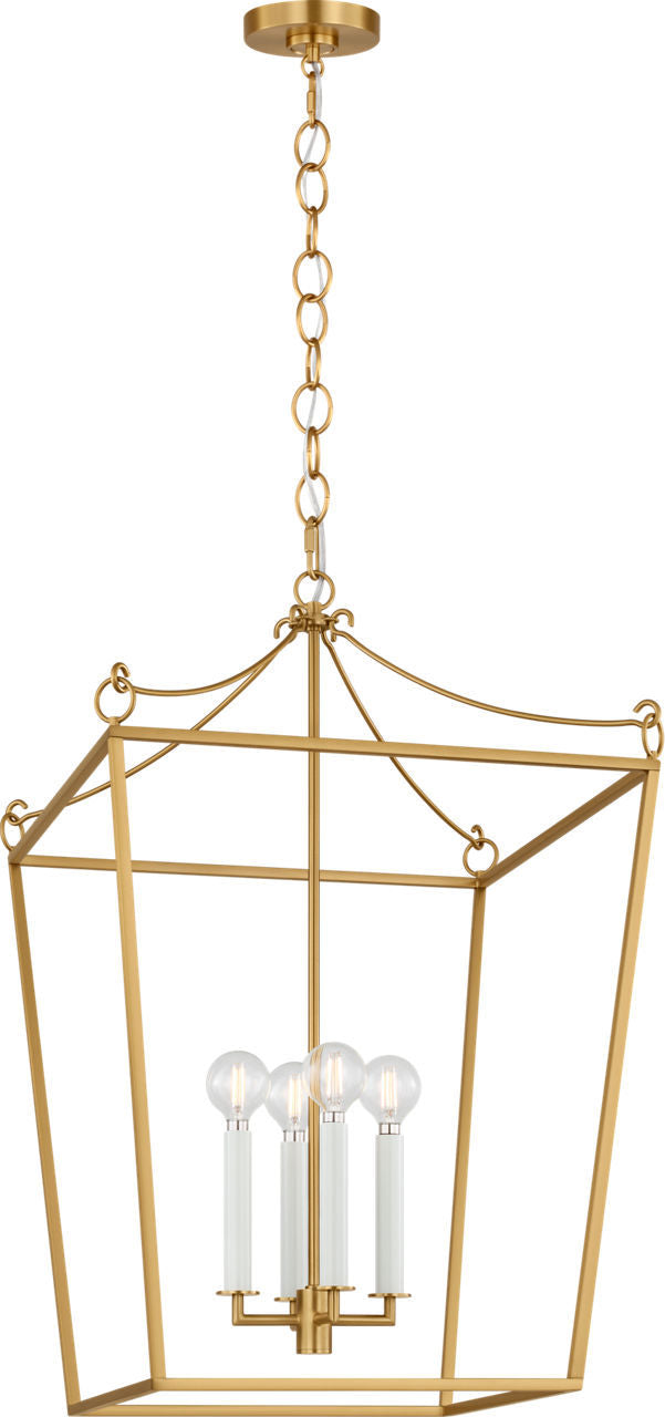 Lanterne 4 lumières | Burnished Brass | Carlyle