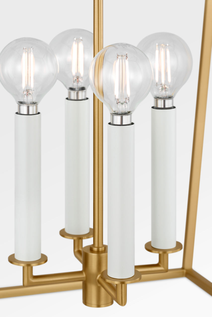 Lanterne 4 lumières | Burnished Brass | Carlyle