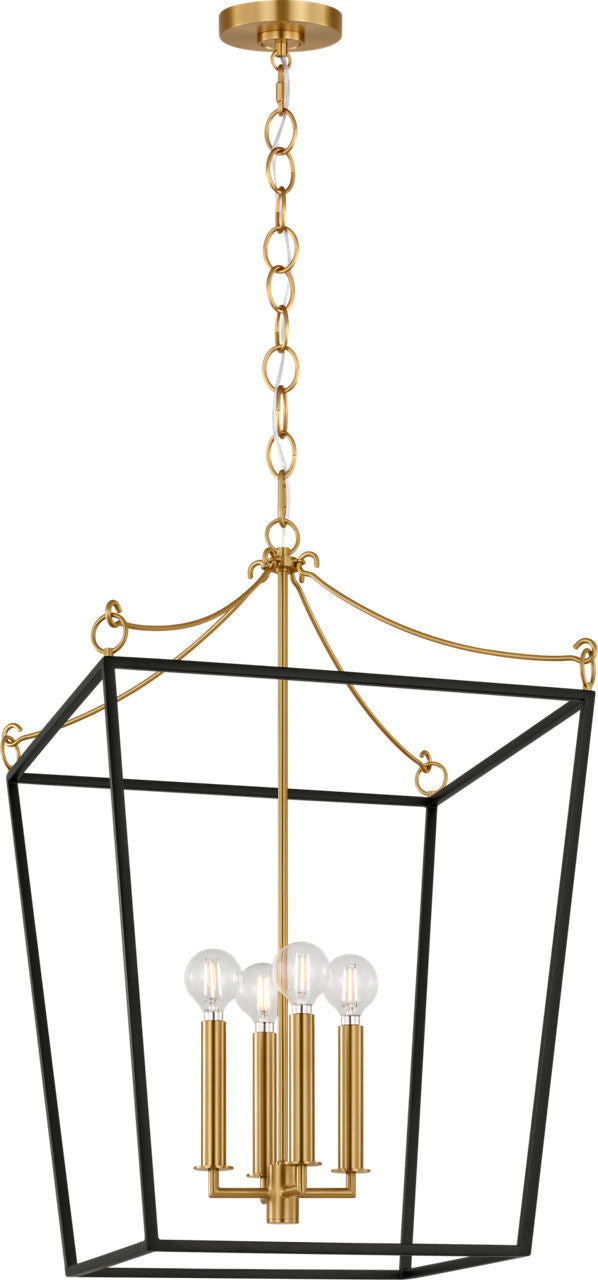 Lanterne 4 lumières | Burnished Brass | Carlyle