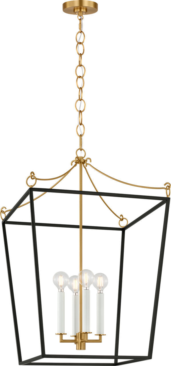 Lanterne 4 lumières | Burnished Brass | Carlyle