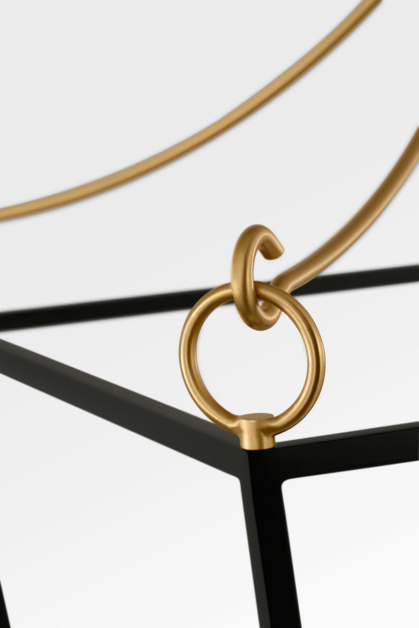 Lanterne 4 lumières | Burnished Brass | Carlyle