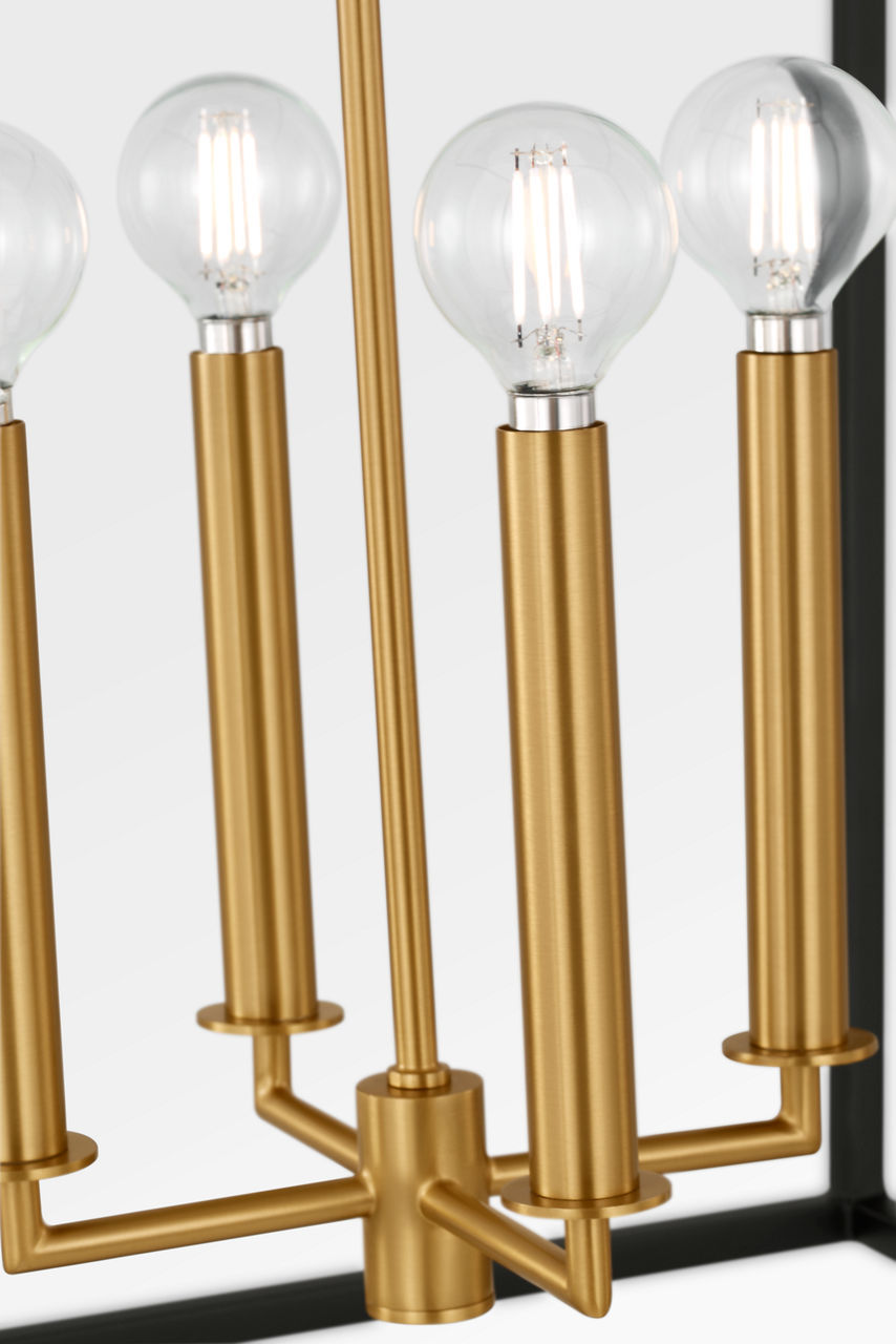Lanterne 4 lumières | Burnished Brass | Carlyle