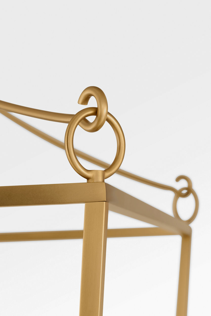Lanterne 4 lumières | Burnished Brass | Carlyle