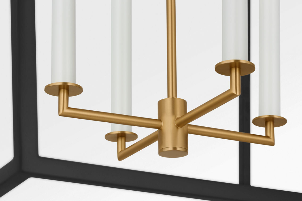 Lanterne 4 lumières | Burnished Brass | Carlyle