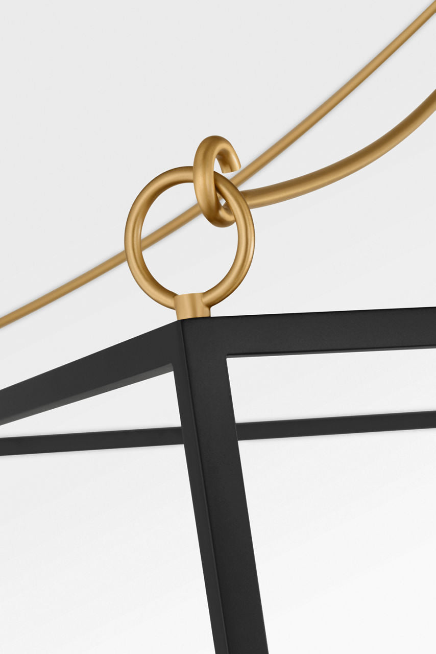 Lanterne 4 lumières | Burnished Brass | Carlyle