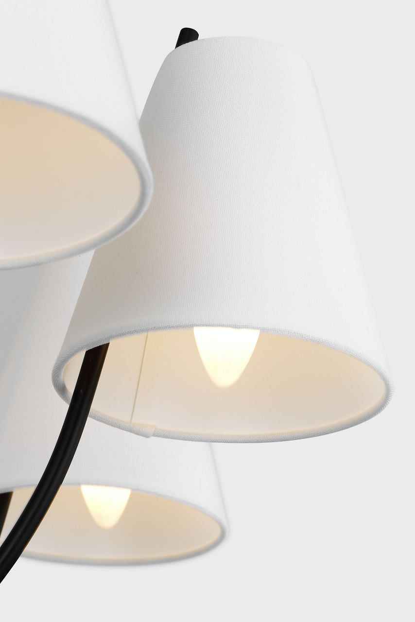 Lustre 12 lumières | Aged Iron | Marina