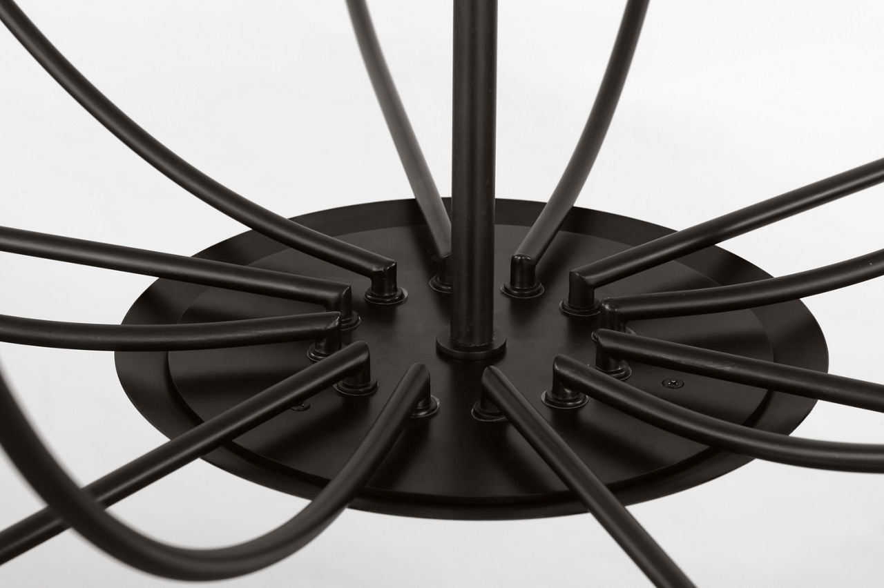 Lustre 12 lumières | Aged Iron | Lois