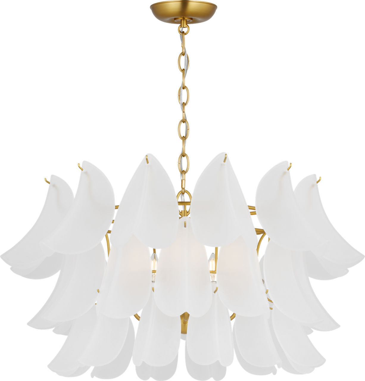 Lustre 5 lumières | Burnished Brass | Chloe
