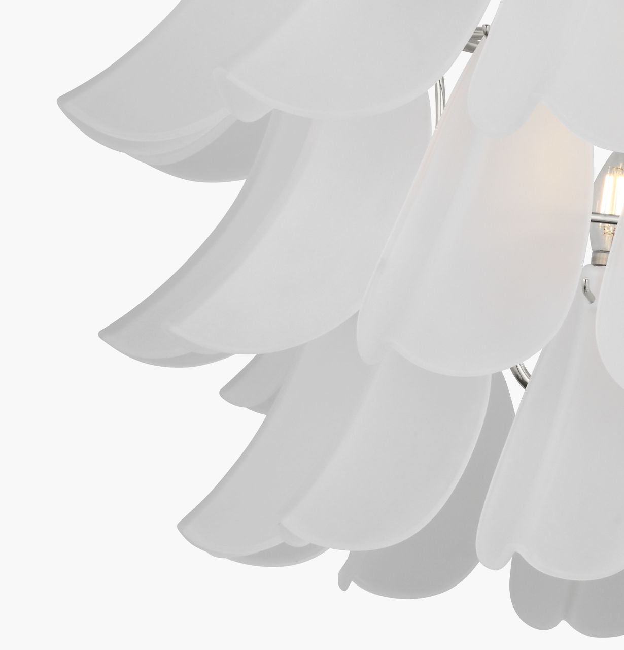 Lustre 5 lumières | Polished Nickel | Chloe