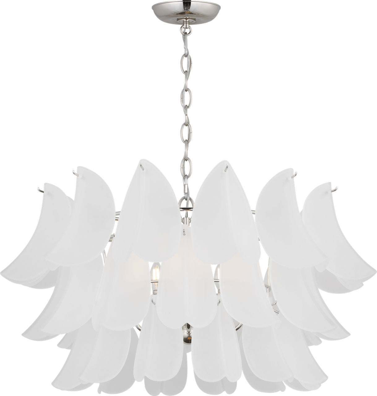 Lustre 5 lumières | Polished Nickel | Chloe