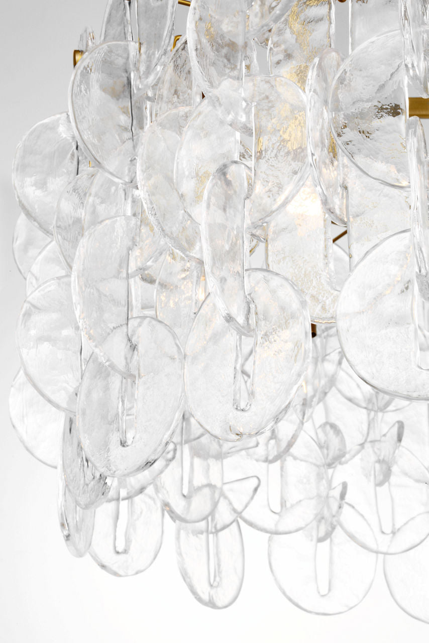Lustre 8 lumières | Burnished Brass | Candace