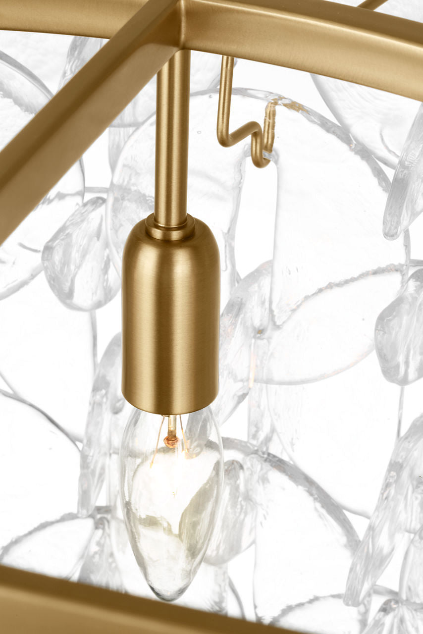 Lustre 8 lumières | Burnished Brass | Candace