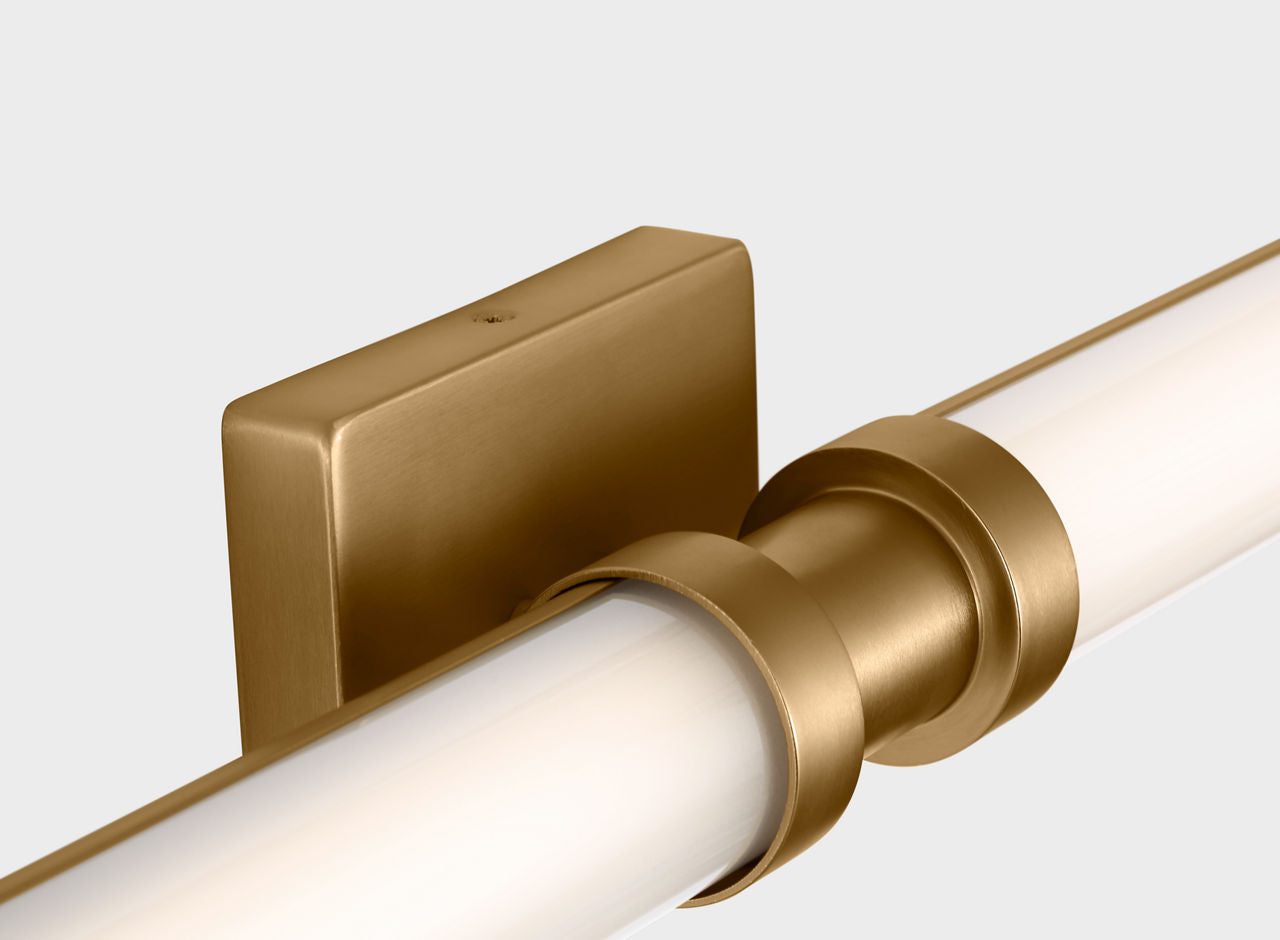 Applique de salle de bain DEL | Satin Brass | Kiel