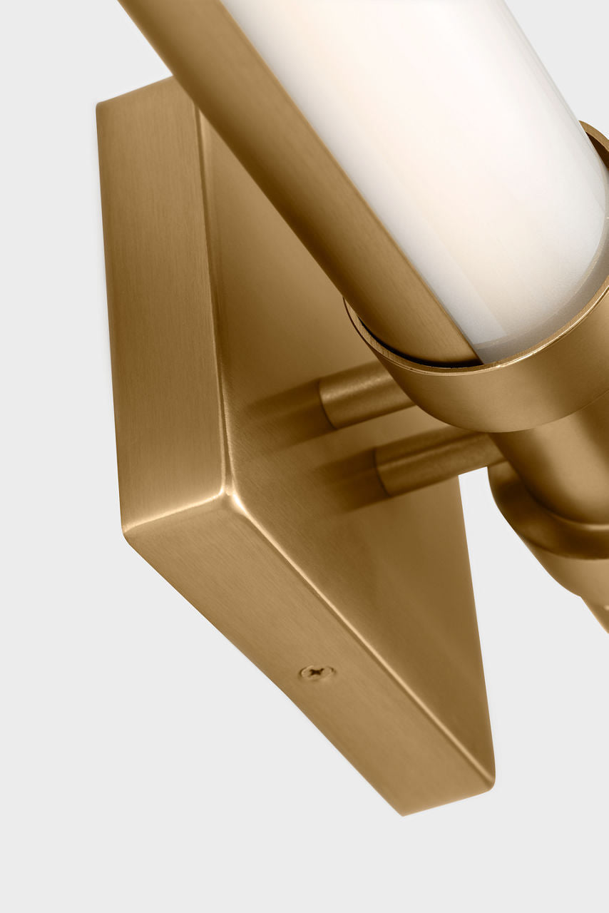 Applique de salle de bain DEL | Satin Brass | Kiel