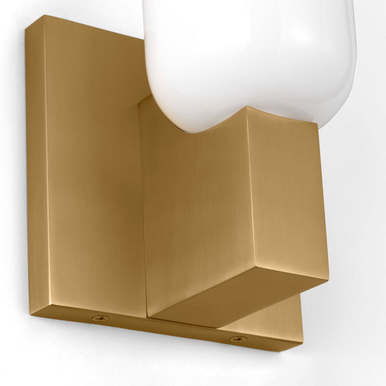 Applique de salle de bain 1 lumière | Burnished Brass | Maroux