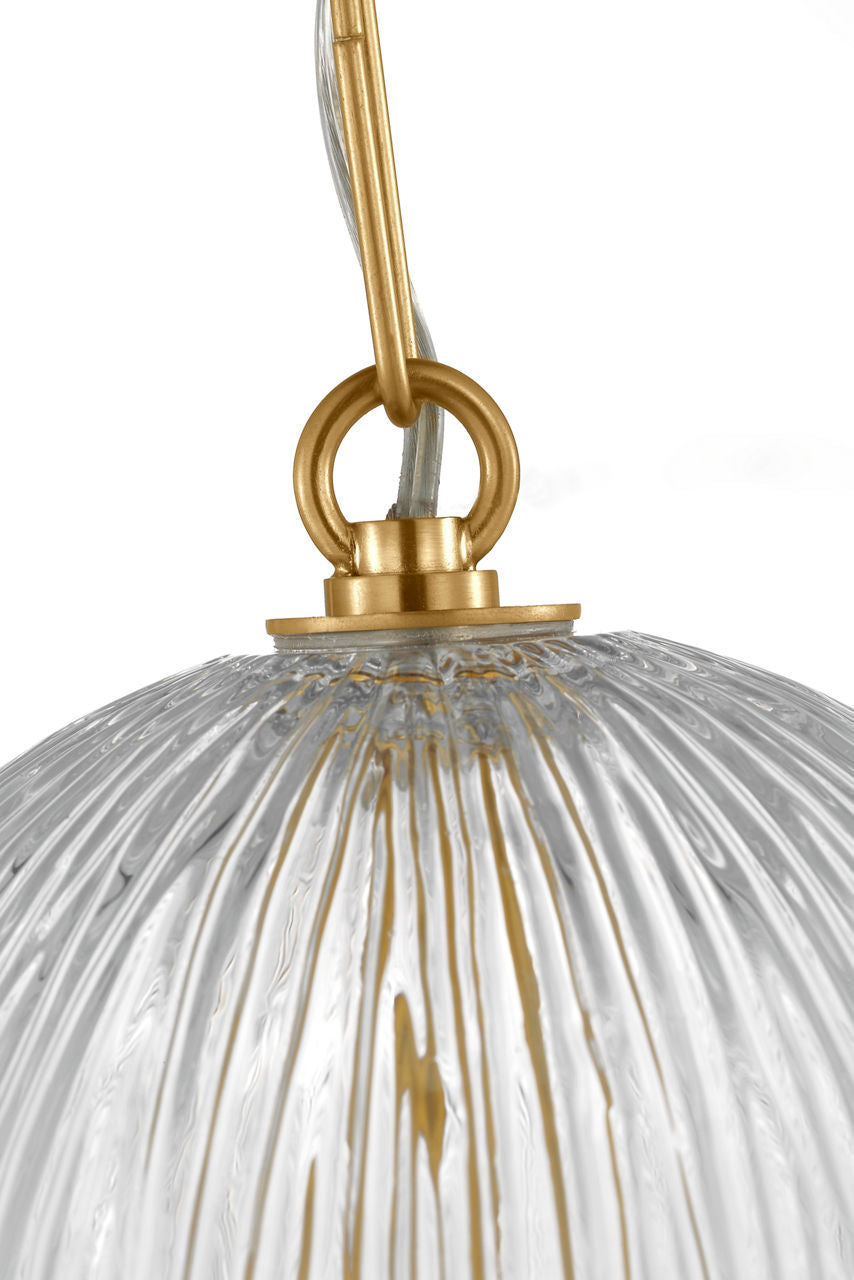 Suspension 1 lumière | Burnished Brass | Serafina