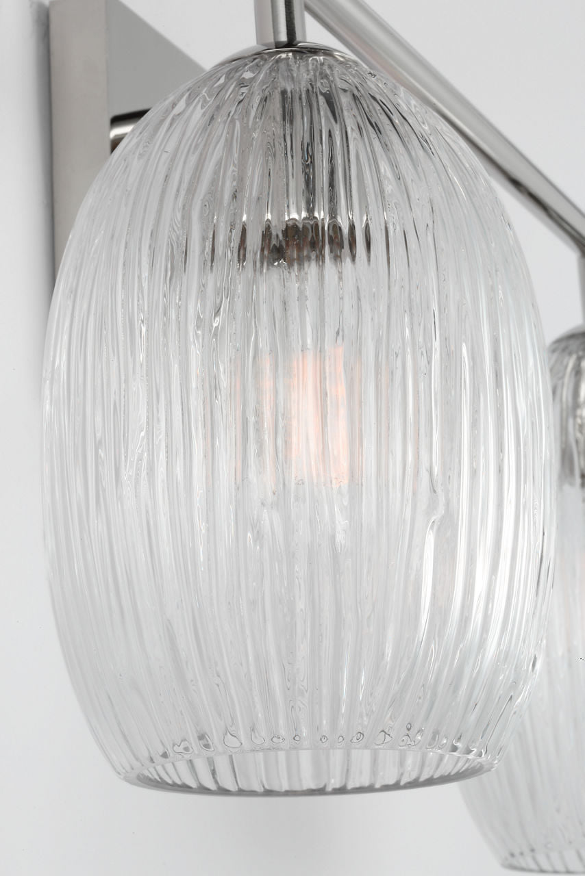 Applique de salle de bain 2 lumières | Polished Nickel | Serafina