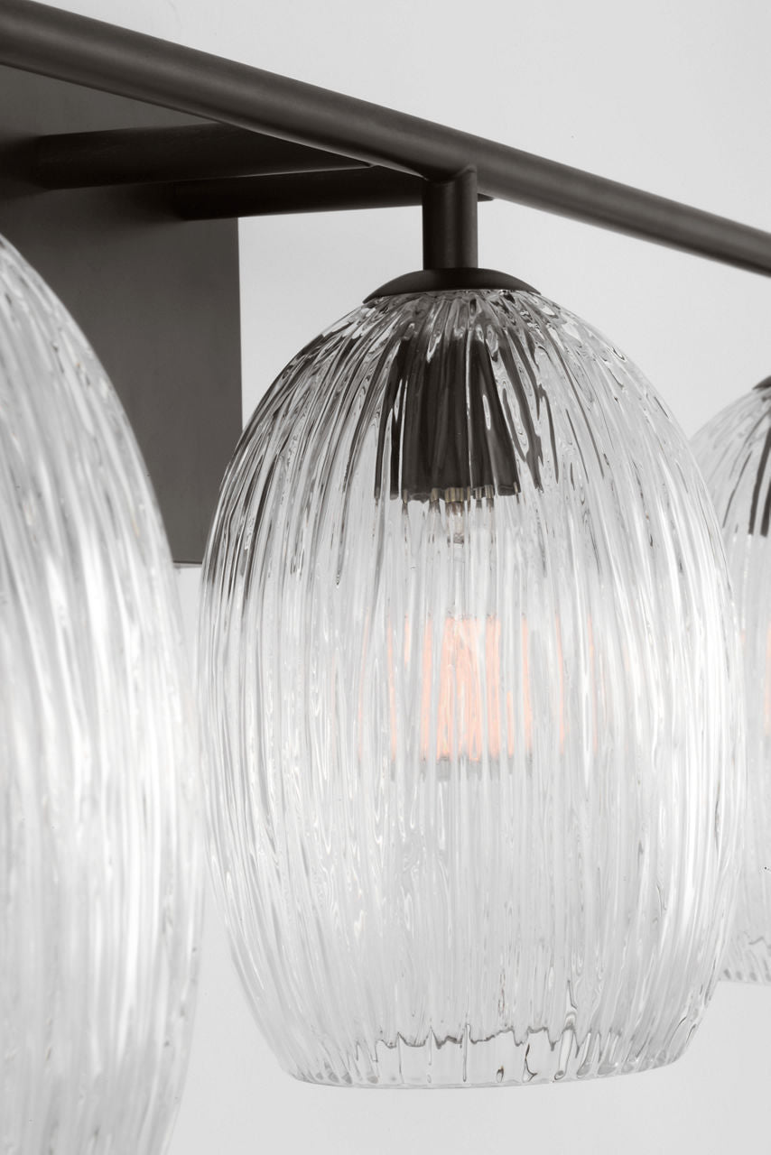 Applique de salle de bain 3 lumières | Aged Iron | Serafina
