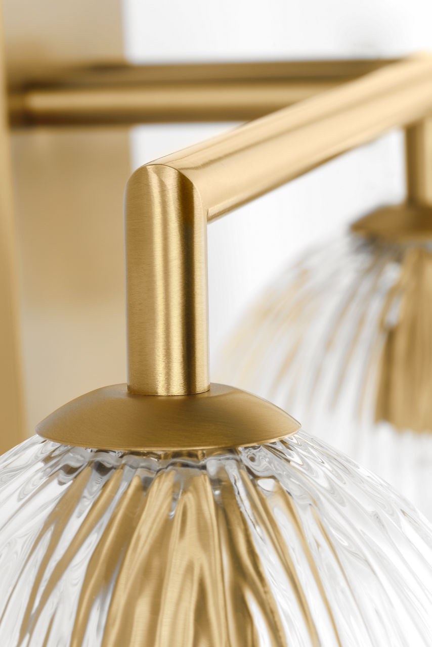Applique de salle de bain 3 lumières | Burnished Brass | Serafina