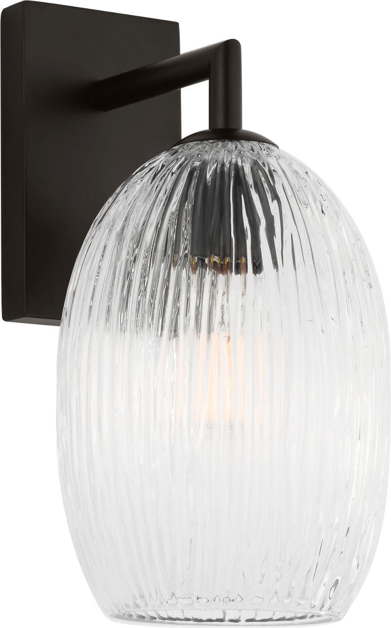 Applique murale 1 lumière | Aged Iron | Serafina