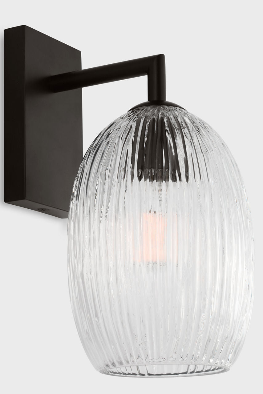 Applique murale 1 lumière | Aged Iron | Serafina