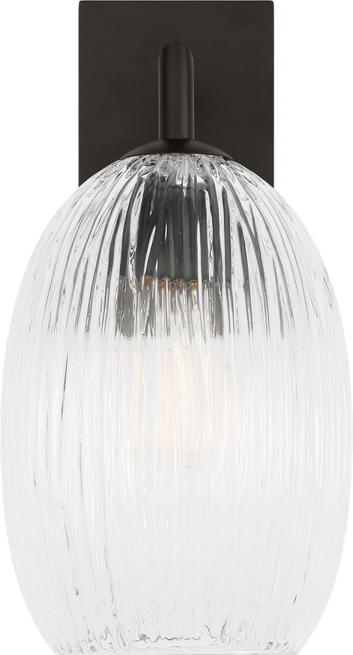 Applique murale 1 lumière | Aged Iron | Serafina