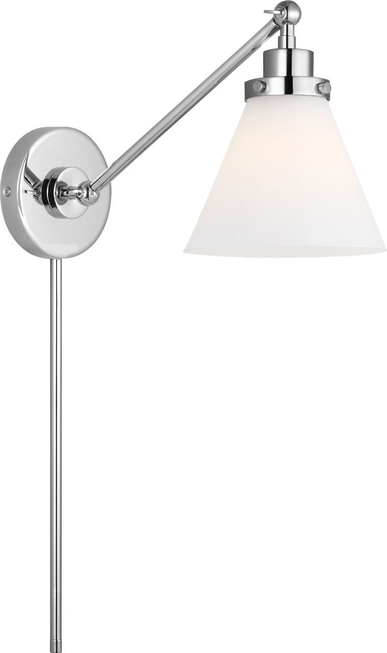 Applique murale 1 lumière | Polished Nickel | Wellfleet