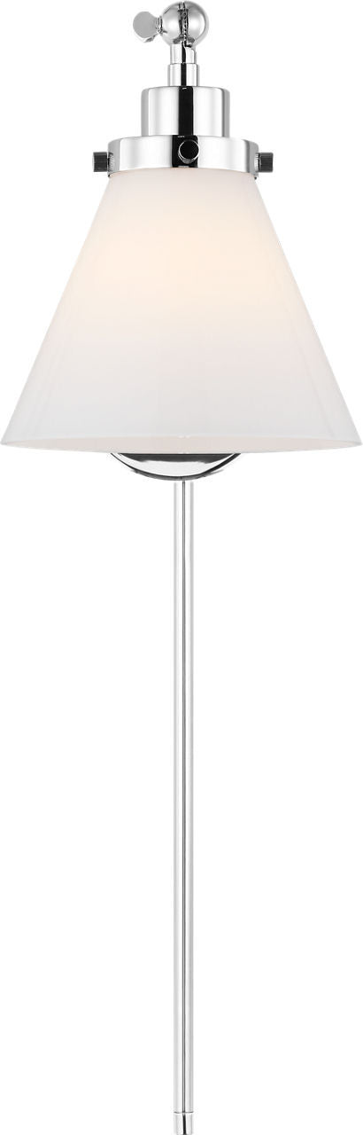 Applique murale 1 lumière | Polished Nickel | Wellfleet
