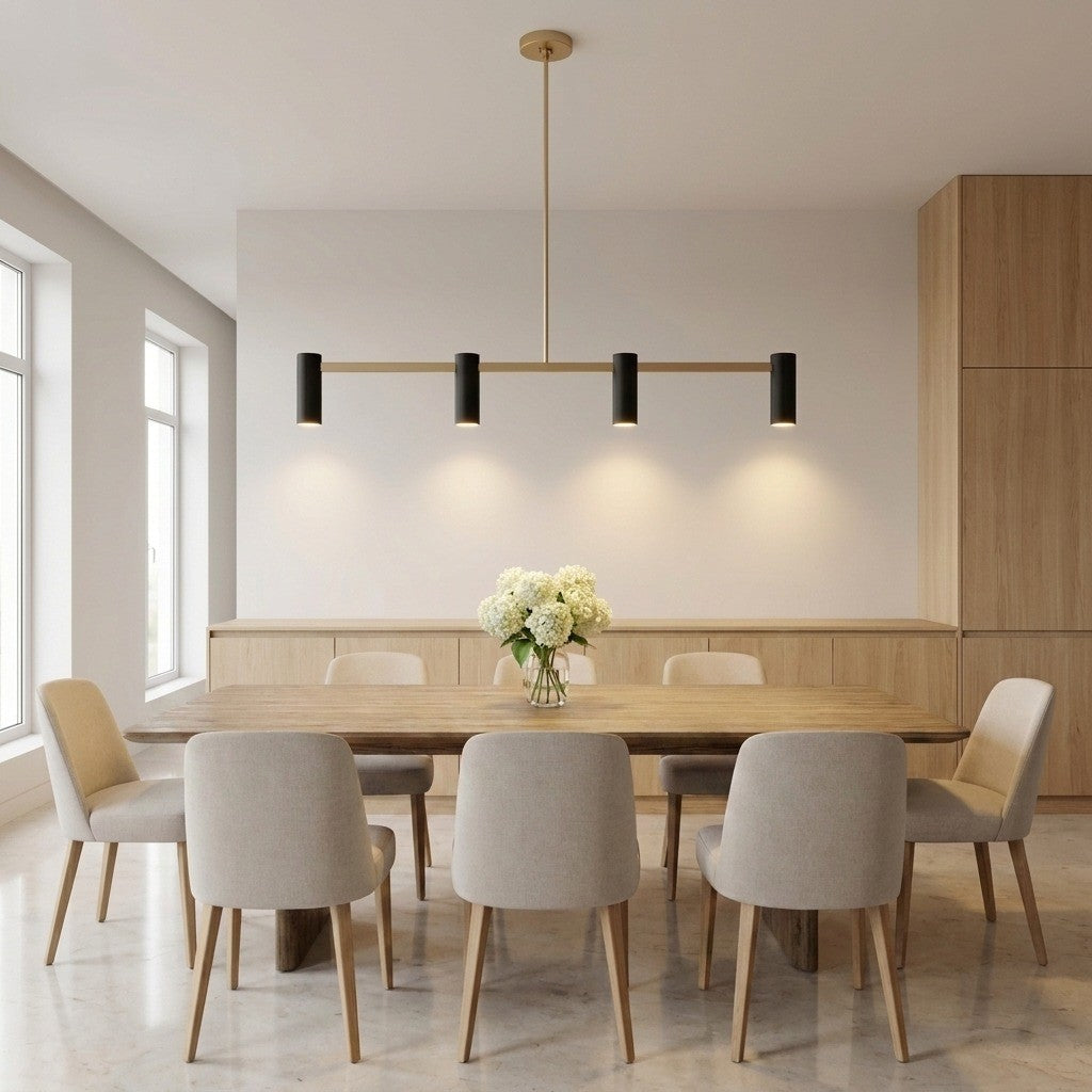 Lustre linéaire 4 lumières | Zentro
