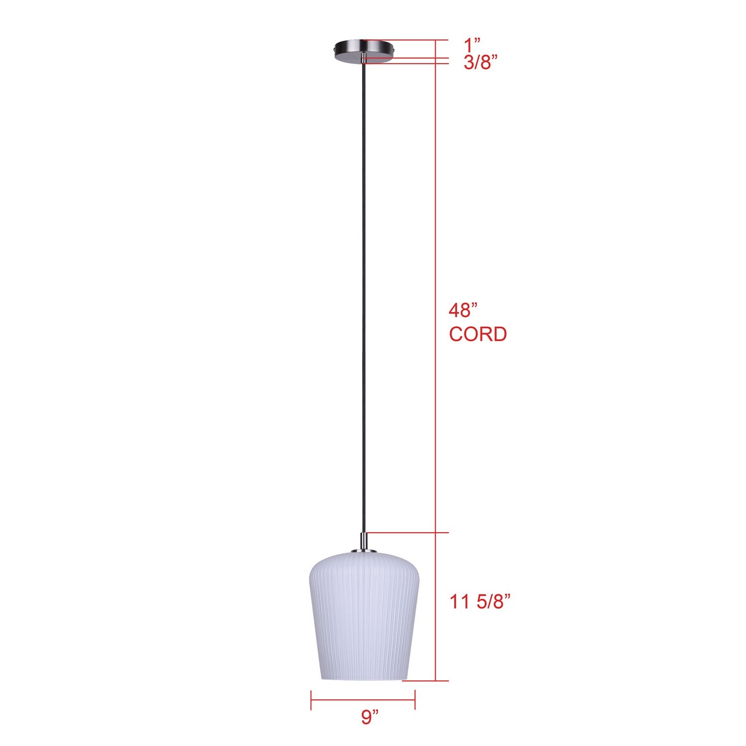 Suspension 1 lumière | Leandro