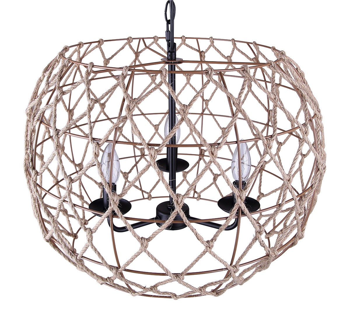 Suspension 3 lumières | Hora-Marron