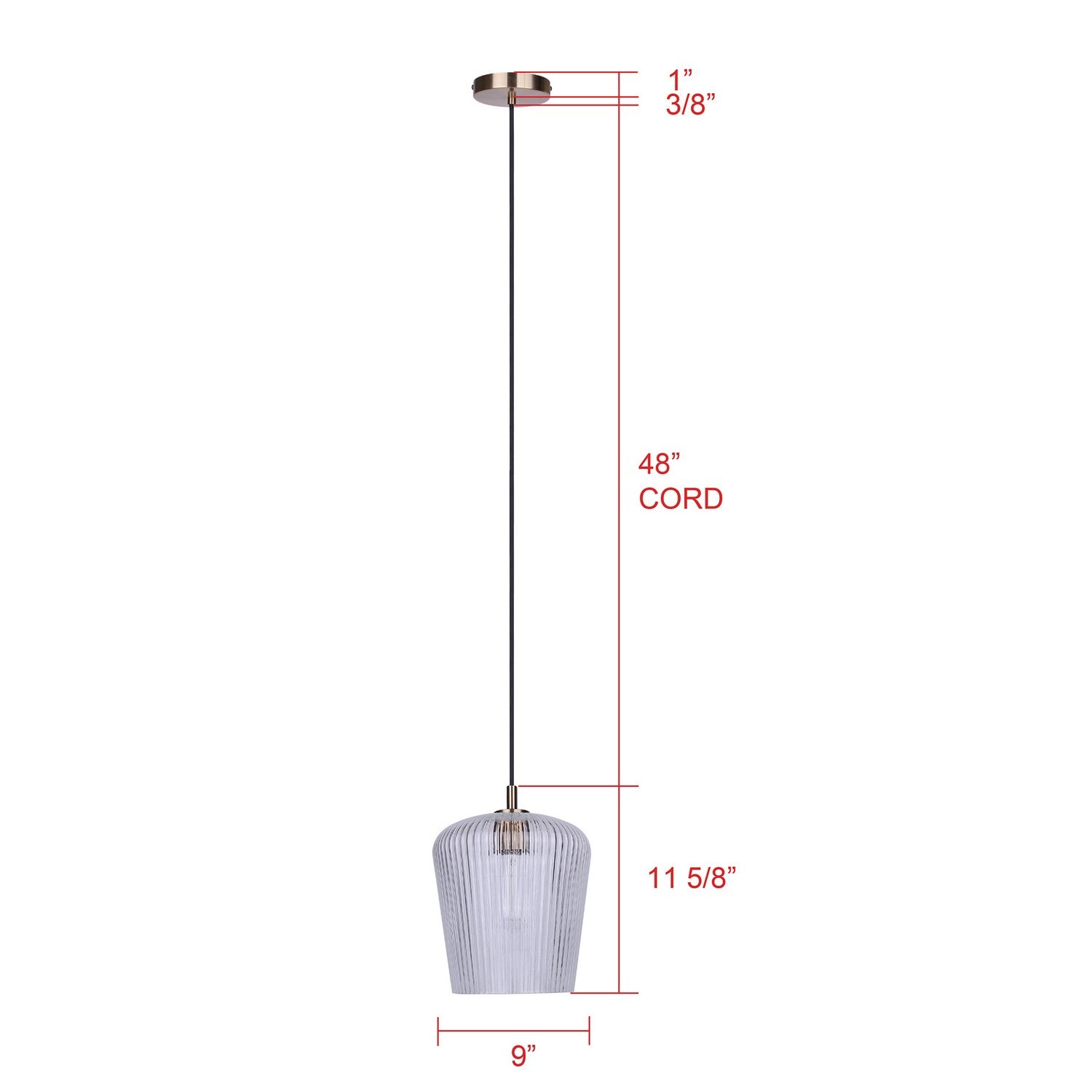 Suspension 1 lumière | Leandro