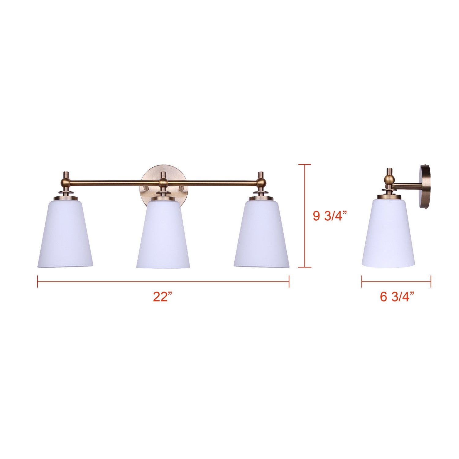 Applique de vanité 3 lumières | Solara