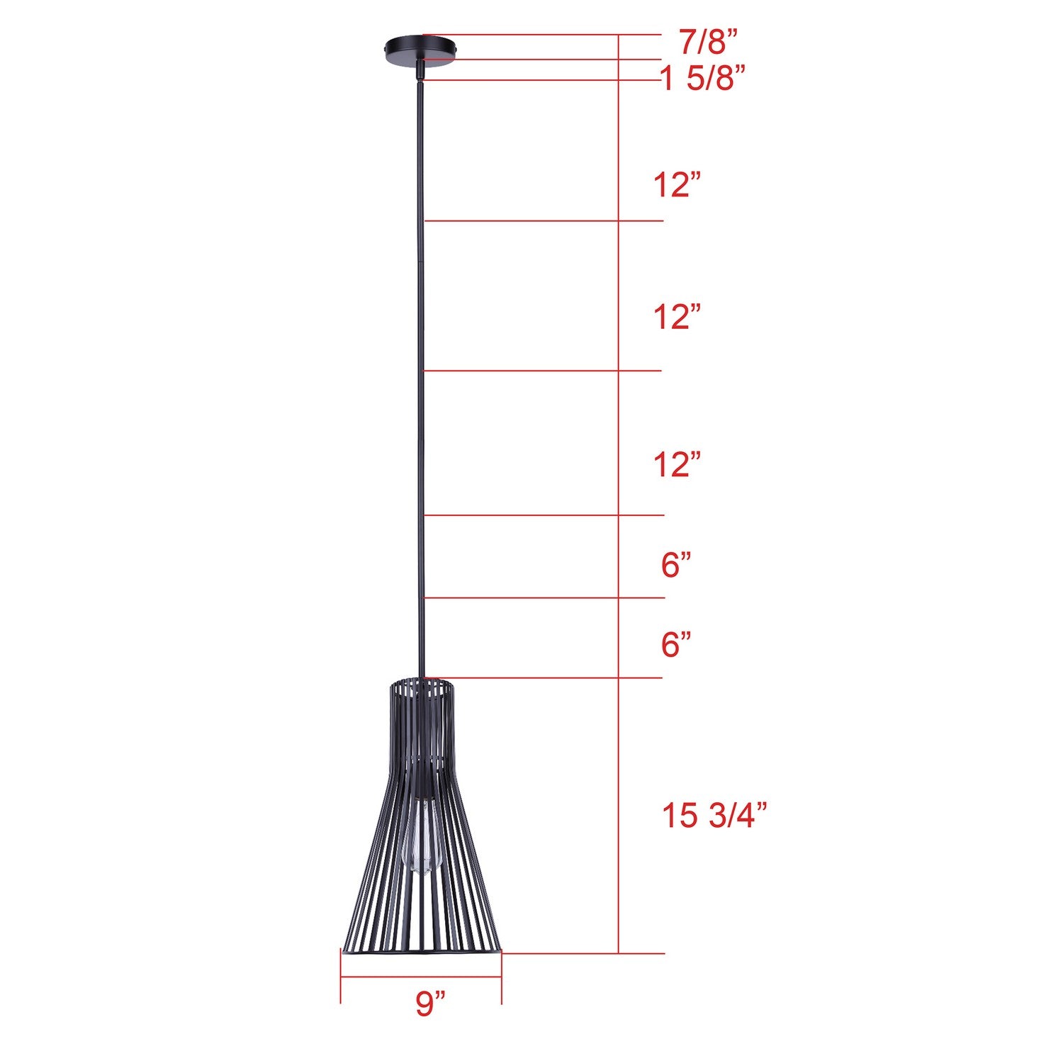 Suspension 1 lumière | Elim