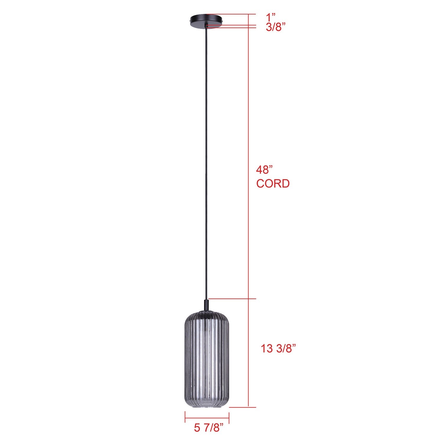 Suspension 1 lumière | Malek
