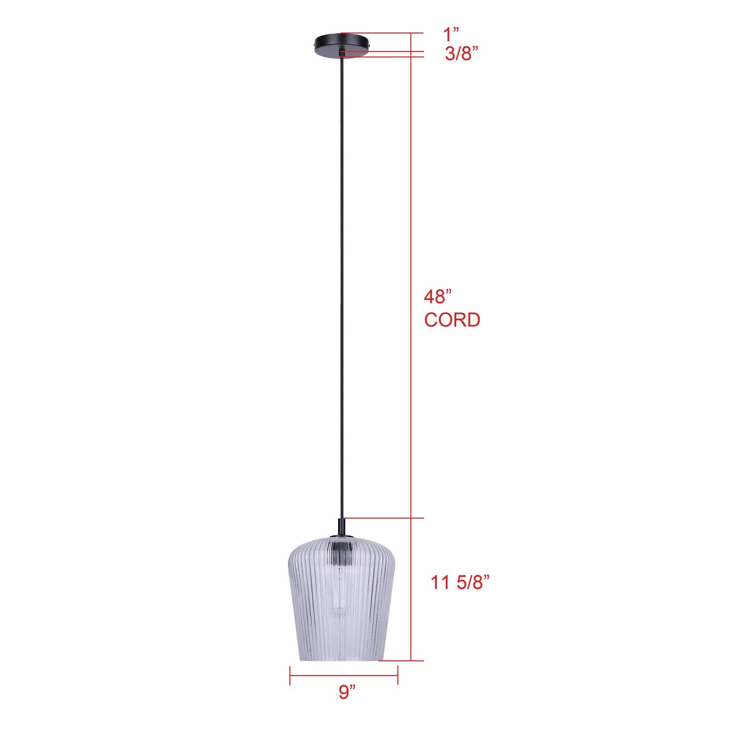 Suspension 1 lumière | Leandro