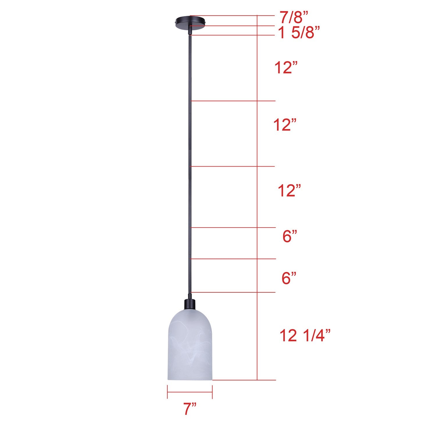 Suspension 1 lumière | Marek