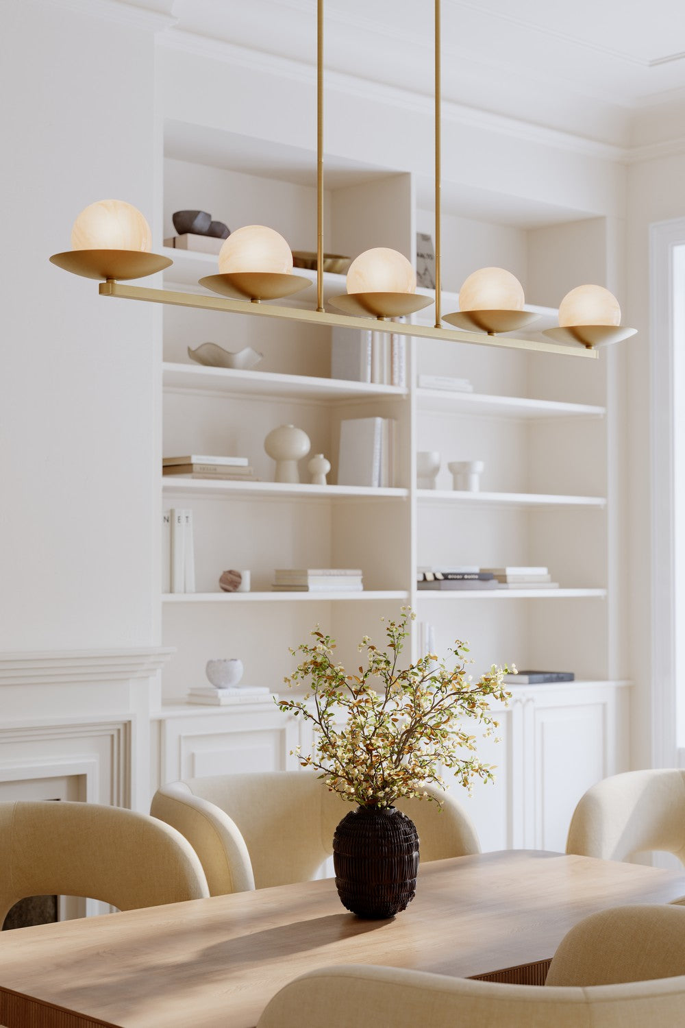 Lustre linéaire 5 lumières | Olenne