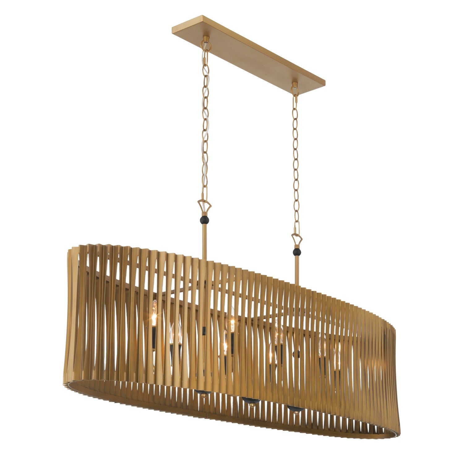 Lustre linéaire 8 lumières | Aven
